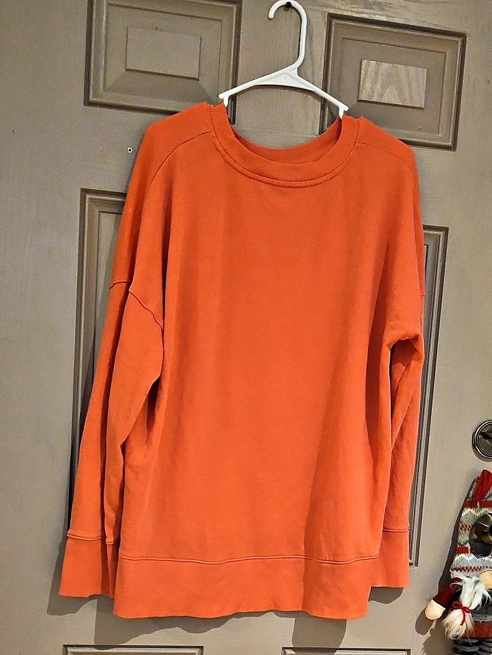 Orange Crewneck Sweatshirt
